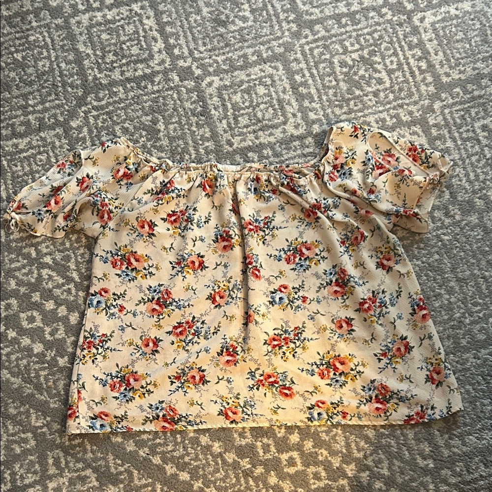 Floral Off-Shoulder Blouse